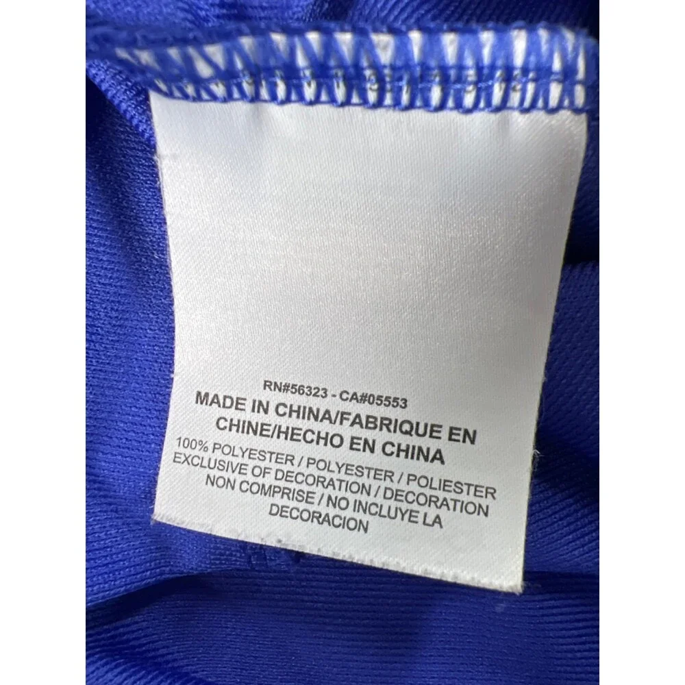 Nike Women's Blue Dri-Fit Unlined Tempo Athletic Shorts - S